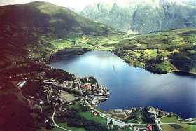 A view of Ulvik, a tranquil community set amongst wonderful scenery