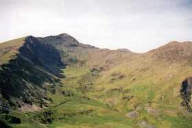 Snowdon from Yr Aran ascent