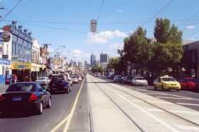 Cafes and shops in Bridge Road, Richmond, east Melbourne