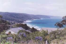 Along the coastline at Lorne