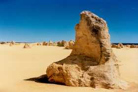 I give a sense of scale to the Pinnacles - this one is over 4m high