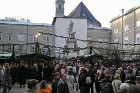 The Domplatz in Salzburg