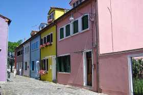 Burano is full of brightly painted houses