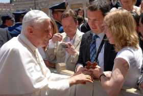 A very special moment - meeting His Holiness Pope Benedict XVI