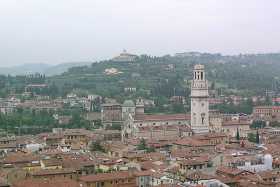 A view over Verona from Tower Lamberti