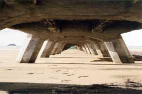 Tolaga Bay's 660m long pier on the East Cape, setting for this arty photo