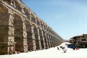 The magnificent Roman aquaduct at Segovia
